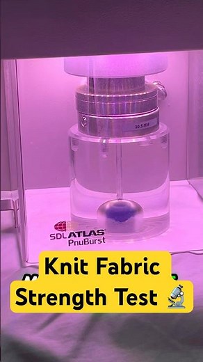 Knit Fabric Bursting Strength Test Demonstration | Fabric Puncture Test Explained