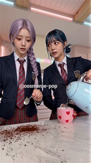 They Could Only Laugh at This Kitchen Disaster 😭😂#kpop #parody #memes