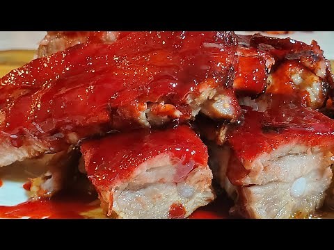 Chinese Restaurant Ribs (Red Sauce Step by Step)
