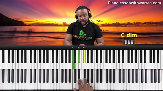 Secret Diminished Chords For Gospel Piano. This tutorial highlights the essential role of diminished chords in gospel piano, focusing on their construction, theory, and practical use in songs like "Because He Lives." I also demonstrate how these chords contribute to the gospel and jazz feel, employing techniques like tritone substitution and chromatic passing. This concise exploration offers musicians a deeper understanding of how diminished chords can enhance gospel music's harmonic richness an