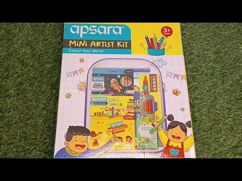 Apsara Mini Artist Kit Unboxing & First Impression | Full Stationery Set Review