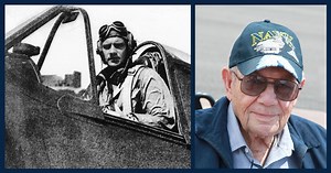 Enjoy this wonderful video of WWII Navy Ace Donald M. McPherson, age 102, of Adams, Nebraska, taking to the skies on Friday, September 27th in a Warbird for the first time since WWII in Fagen Fighters Navy Helldiver. Air Force Lt. Col. Ray Fowler of Carrollton, Georgia, is at the controls. Video by Scott Guyette of Sleeping Dog Productions of Green Lake, Wisconsin. | Fagen Fighters WWII Museum