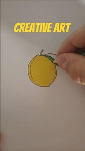 Look at this 👀 | Easy lemon coloring 🍋 #lemon #coloring #paintingtutorial