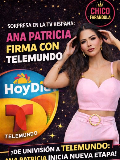 📺 La conductora mexicana Ana Patricia Gámez está lista para regresar a la televisión hispana en Estados Unidos. Tras varios años siendo uno de los rostros conocidos de Univision en programas como Despierta América y Enamorándonos, la presentadora inicia una nueva etapa profesional. Ahora formará parte de Telemundo como talento de la cadena, participando en distintos espacios como Hoy Día, La Mesa Caliente y En Casa con Telemundo. Su regreso marca un nuevo capítulo en su carrera dentro de la tel