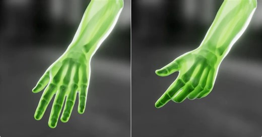 Raycast Shader Node Test with X-Ray Arm Is Available as Free Demo File