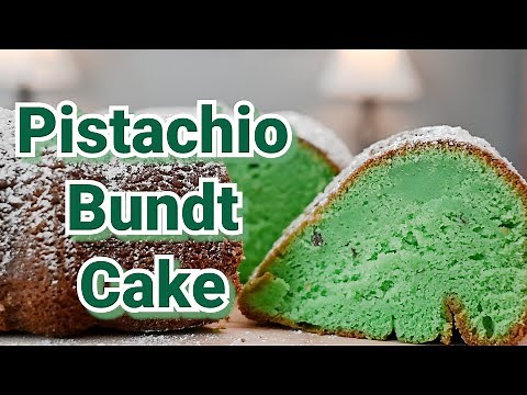 Pistachio Bundt Cake with Pistachio Pudding & Cake Mix | Bundt Cake Recipe