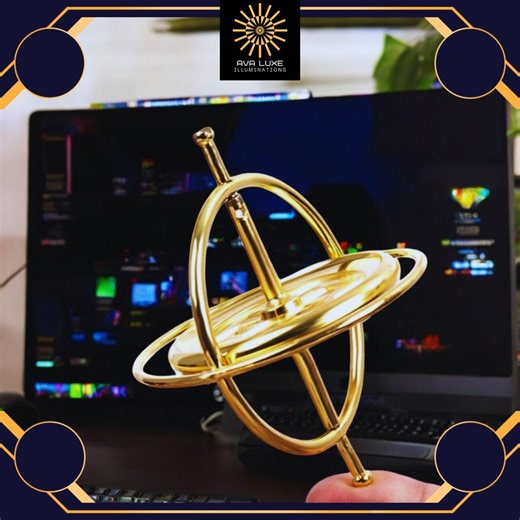 Self-balancing Gyroscope Spinner: Stress Relief Fidget Desk Toy - Etsy