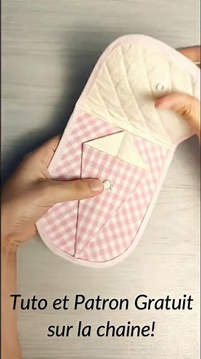 Comment coudre un étui à manucure en tissu - Patron Gratuit - Short