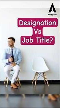 What is difference between DESIGNATION VS JOB TITLE? #education #job #interview