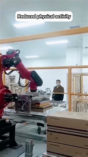 Box stacking #borunte #machine #robot