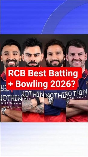 RCB Best Batting + Bowling 2026? Virat vs Rajat vs Jacob #shorts