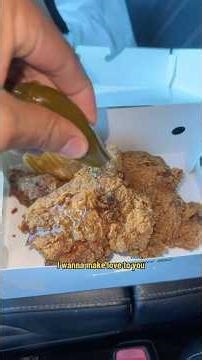 Trying Church's Chicken with Jalapeno Juice