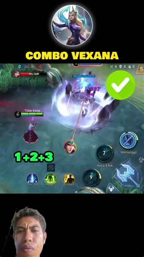 Cara combo vexana mlbb #mobilelegends #mlbb