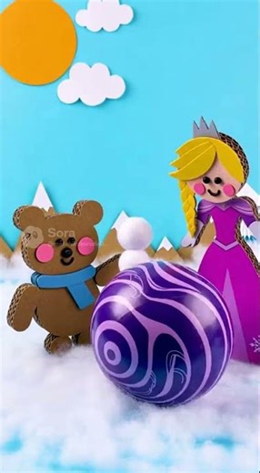 Snowman Boom! Cardboard Bear Surprise