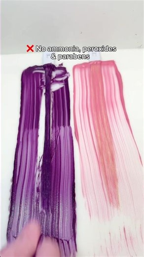 Royal Purple vs Pastel Pink semi-permanent color masks 💜🩷 Pallure Color Pigment Refresher