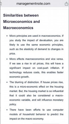 Similarities between Macroeconomics and Microeconomics #economics #microeconomics #macroeconomics