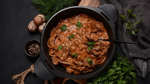 Recette Boeuf stroganoff