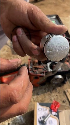 Chainsaw Piston ring install #chainsaw #piston #ring