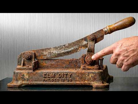 Restoring a Heavy Duty 1929 Paper Cutter - Surviving the Great Depression