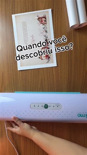 Tatiana Morais | A minha laminadora é a mimo stamping 3 e o papel matte junto com vinil fosco é da @jmembalagens . Mas já me conta aqui qual a sua... | Instagram