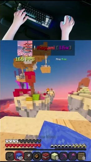 The BEST Bedwars Texture Pack = Kagami 16x #minecraft #shorts #bedwars #pvp #phonk #trending
