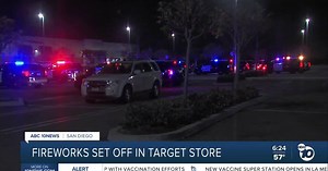 Fireworks set off inside Vista Target store, prompts law enforcement response
