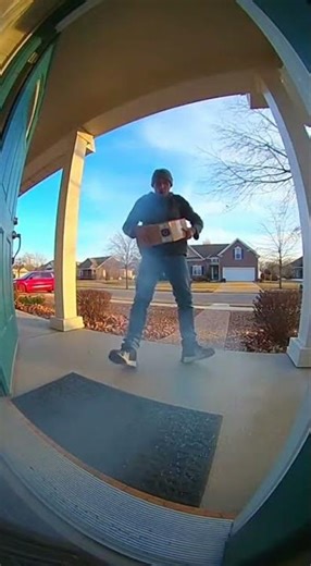 Video of porch package pirate when bait exploded