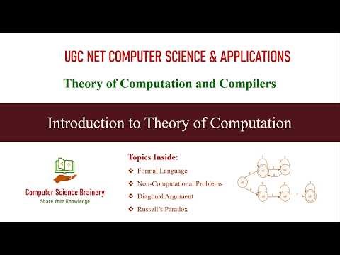Introduction to Theory of Computation | Theory of Computation | Unit 8-1 | UGC NET Computer Science
