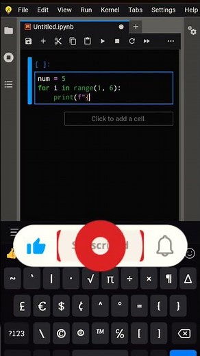 Python Nested Loop Program | Multiplication Table