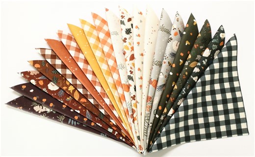 Newly Released! Pumpkin Spice Fabric Bundle: Rustic Fall Colors, 10" Squares - Etsy