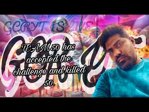 TEAM 50 KILLS CHALLENGE 2k stream#GCRYT#BGMI #01