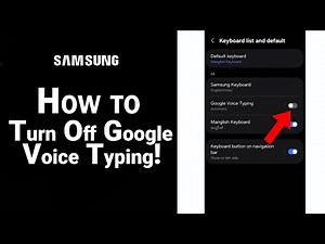 How to Turn Off Google Voice Typing on Samsung [NEW]
