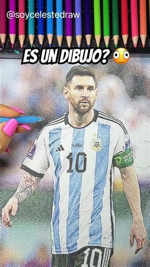 Drawing Messi with dots 😭⚽️#drawing #art #soccer