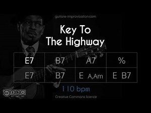 Key To The Highway (in E - 110 bpm) : Blues Backing Track