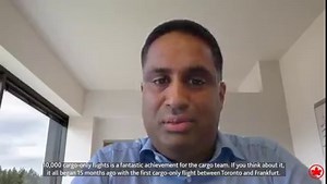 Today marks a milestone for Air Canada Cargo as we operate our 10,000th cargo-only flight since onset of the COVID-19 pandemic, #AC7251 from Toronto to Buenos Aires. None of this would have been possible without our dedicated employees! More: https://www.aircanada.com/ca/en/aco/home/about/media/media-features/air-canada-cargo-marks-milestone.html | Air Canada