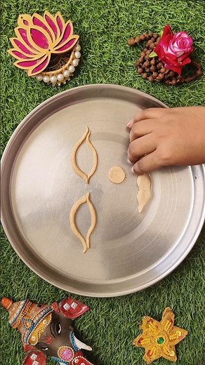 Navratri Aarti Thali Decoration 😍 Easy DIY Pooja Thali Ideas 2025