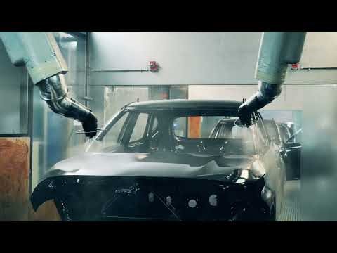 Automatic spraying assembly line#customizedpackagingline #electrostatics