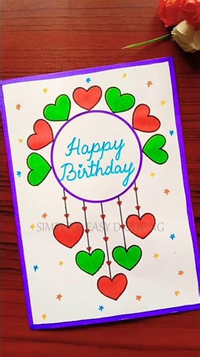 Happy Birthday Card for Mom 💞 #shorts #diy #craft #mothersday