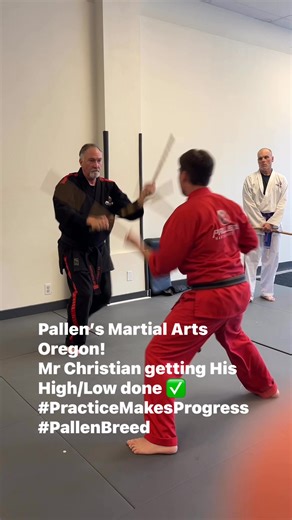 Pallen Tribe! Mr Christian getting His High/Low done ✅ #practicemakesprogress #PallenTribe | Pallen’s Martial Arts Oregon