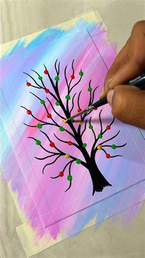 Creative Christmas Tree Painting Ideas 🌲Easy DIY Holiday Art