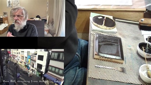 Making Japanese woodblock prints ... live while you watch ...