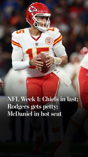 Some of the biggest questions coming out of Week 1 of the NFL season: 🏈 Are the Chiefs no longer AFC West favorites? 🏈 Can Mike McDaniel save his job? 🏈 Who’s more petty, Aaron Rodgers or Bill Belichick? We’ve got the answers for you. | Washington Post Sports