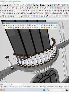How to array object fast by using JHS PowerBar Plugin in SketchUp fast for Begginer#tutorial #art