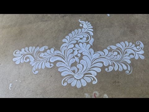 Beautiful rangoli design ❤️ alpona noksha ❤️