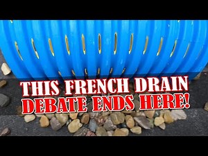 Why put Stone or NO Stone Under your French Drain Pipe?