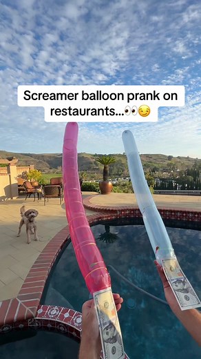 Screamer Balloon Prank on Restaurants