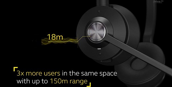 Jabra Engage 65 Wireless Headset, Mono – Telephone Headset with Industry-Leading Wireless Performance, Advanced Noise-Cancelling Microphone, Call Center Headset with All Day Battery Life