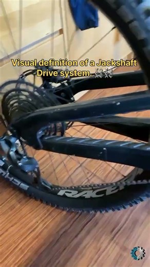 Why Does This Bike Have 2 Chains? 🤯 (Jackshaft Drive System) #shorts