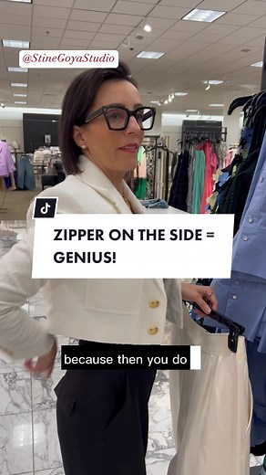 You can tell a brand really knows their stuff when they think about details like zipper placement! It is so clever to have a zipper on the side instead of the back or front of the pant! ❤️ #widepants #creampants #whitepants #stylefind #fashionhacks #stylefashion #stylehacks #fashionhumor #styleideas #whiteclothes