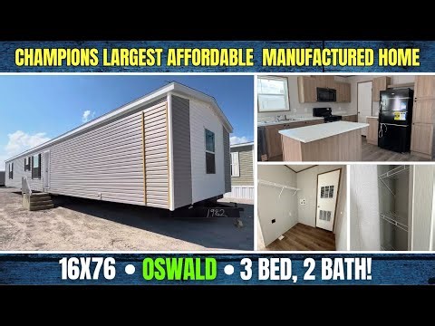 16X76-“Oswald” Champions LARGEST AFFORDABLE SINGLEWIDE Manufactured Home | Full Mobile Home Tour!2